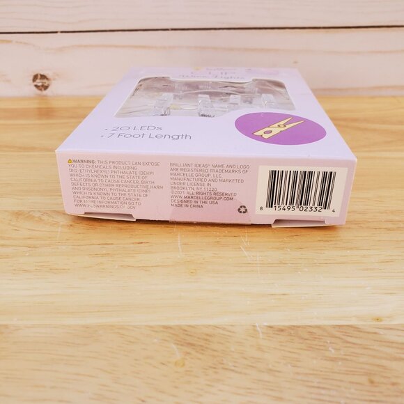 Brilliant Ideas Clip Wire Lights 20 LEDs 7 Ft Indoor Use Battery Operated - Picture 3 of 13